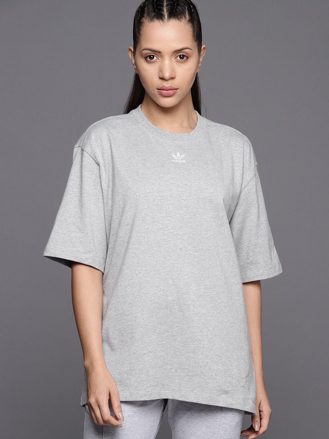 adidas originals pure cotton drop-shoulder sleeves loose t-shirt