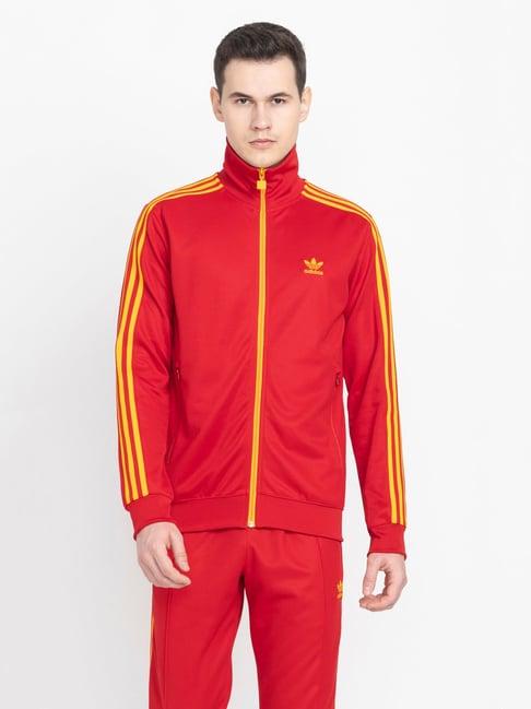 adidas originals red regular fit fb nations track top