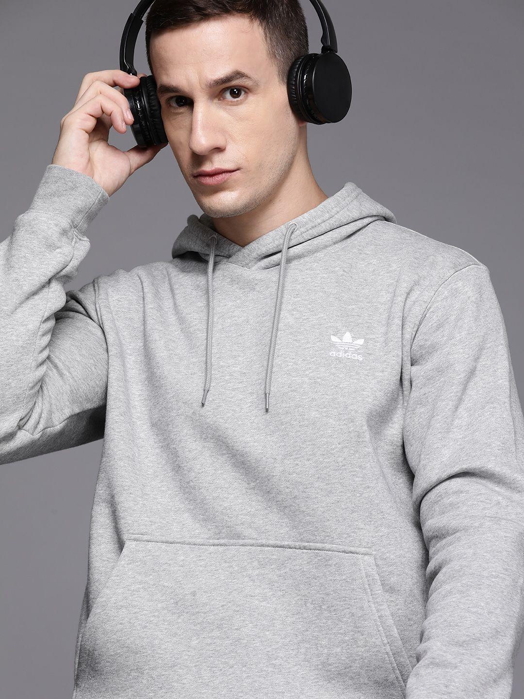 adidas originals trefoil essentials hooded sweatshirt