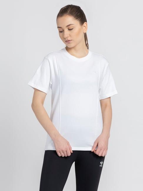 adidas originals white cotton t-shirt