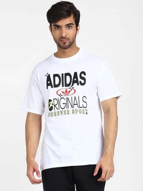 adidas originals white crew t-shirt