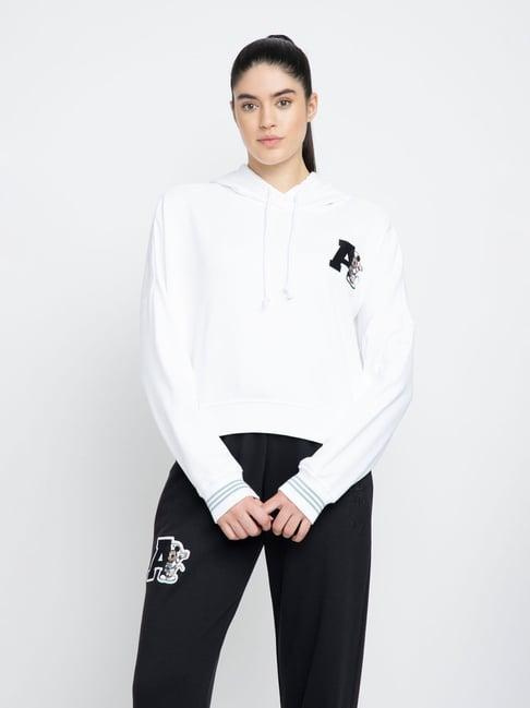adidas originals white graphic print disney hoodie