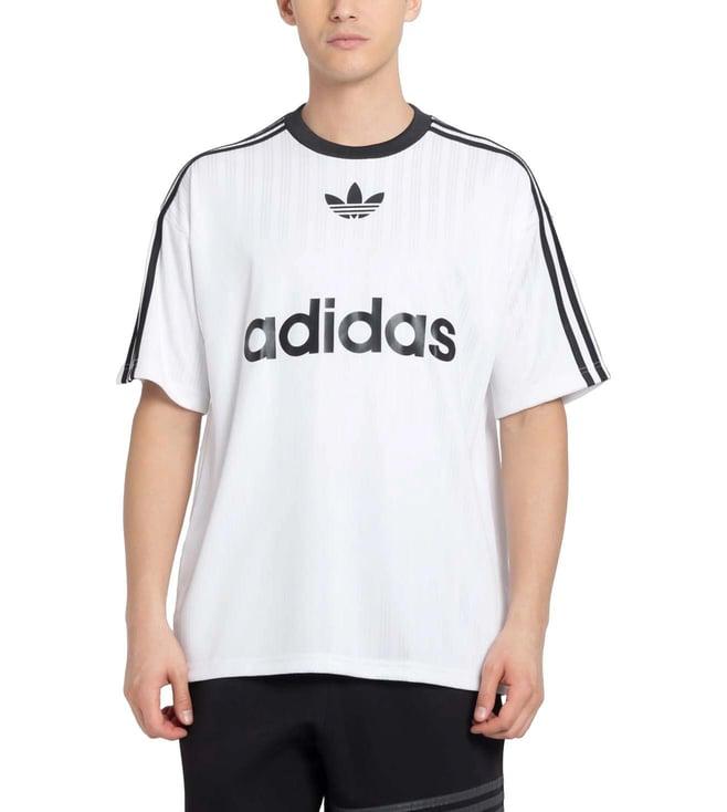 adidas originals white logo regular fit t-shirt