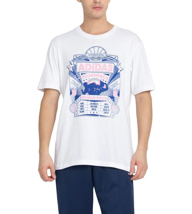 adidas originals white ts street 4 t-shirt