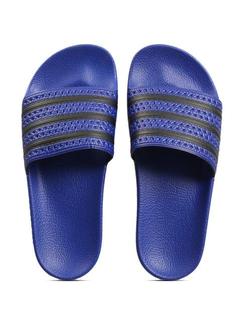 adidas originals women's adilette blue slides