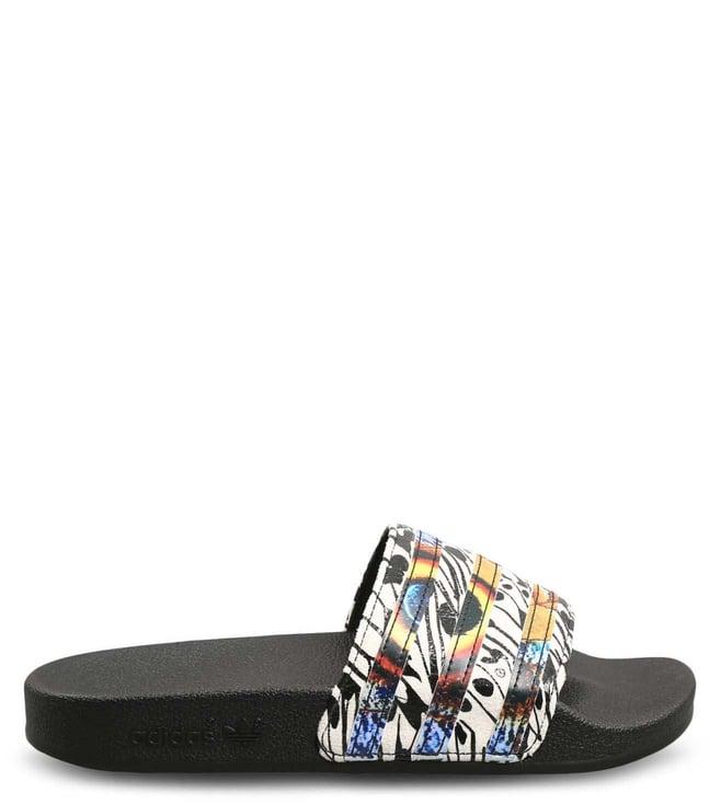 adidas originals women's adilette cblack/supcol/supcol slide sandals