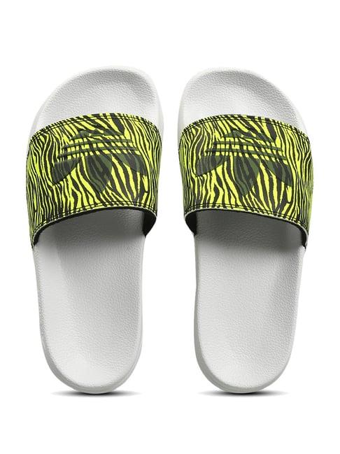 adidas originals women's adilette lite yellow slides