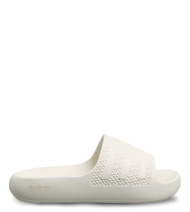 adidas originals women's adilette soft owhite/wonwhi/owhite slide sandals