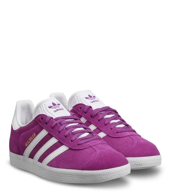 adidas originals women's shopur/ftwwht/goldmt gazelle platform sneakers