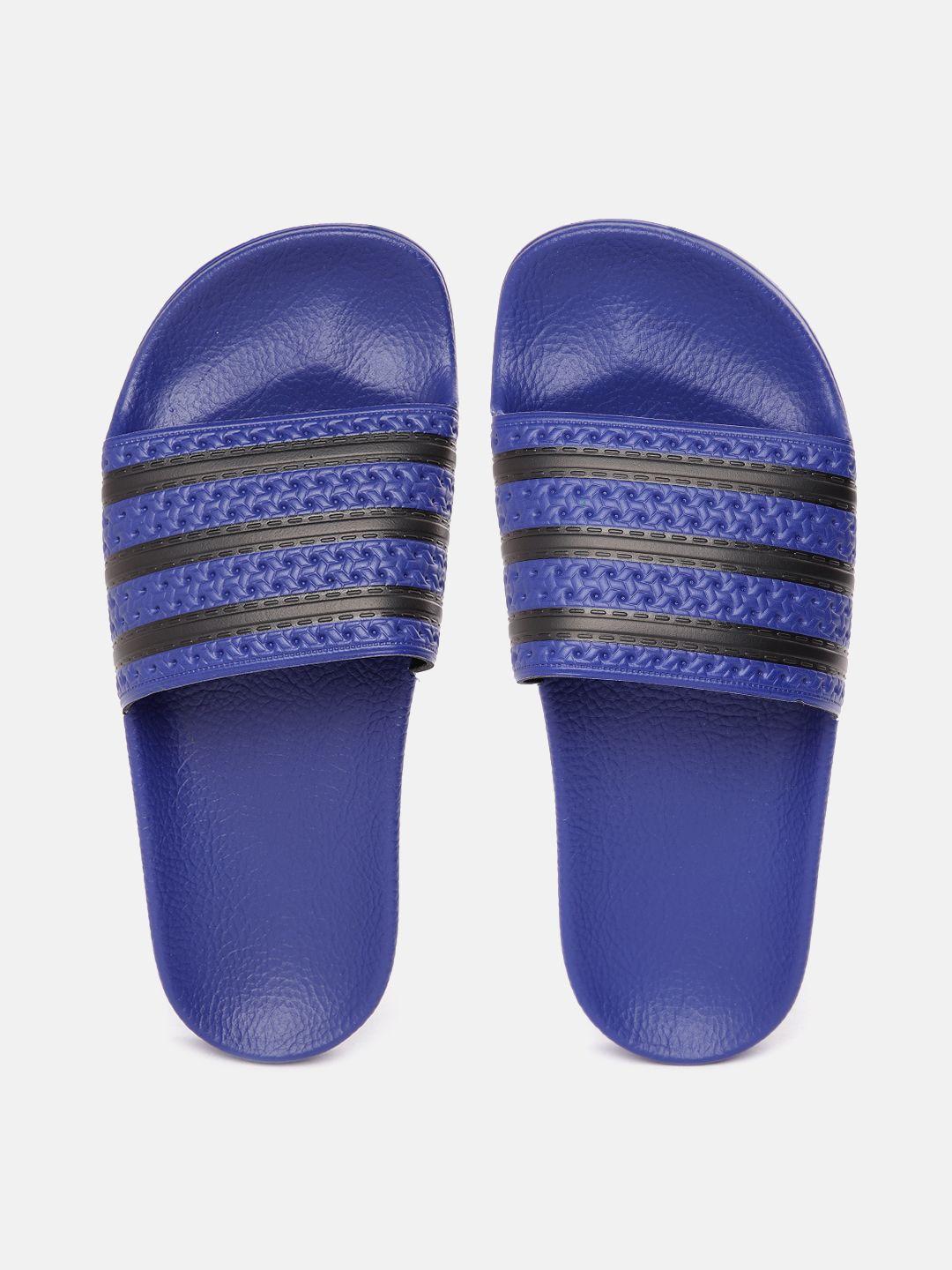 adidas originals women adilette striped & textured sliders