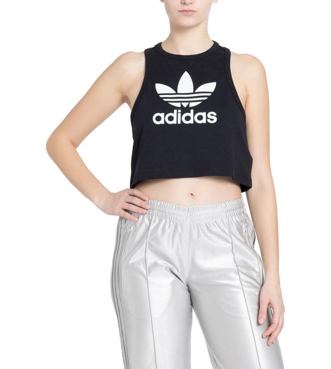 adidas originals women black trefoil tank