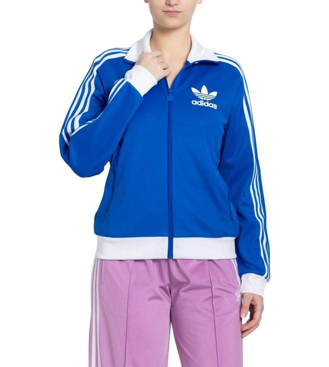 adidas originals women blue beckenbauer tt track jacket