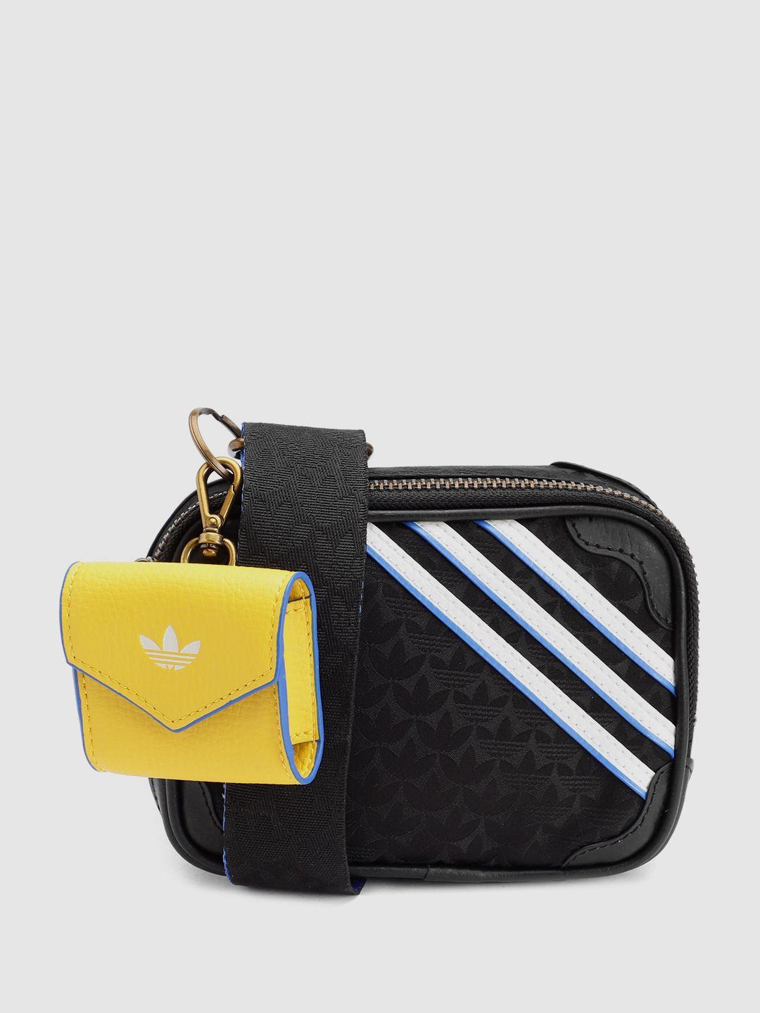 adidas originals women brand logo printed mini airliner messenger bag