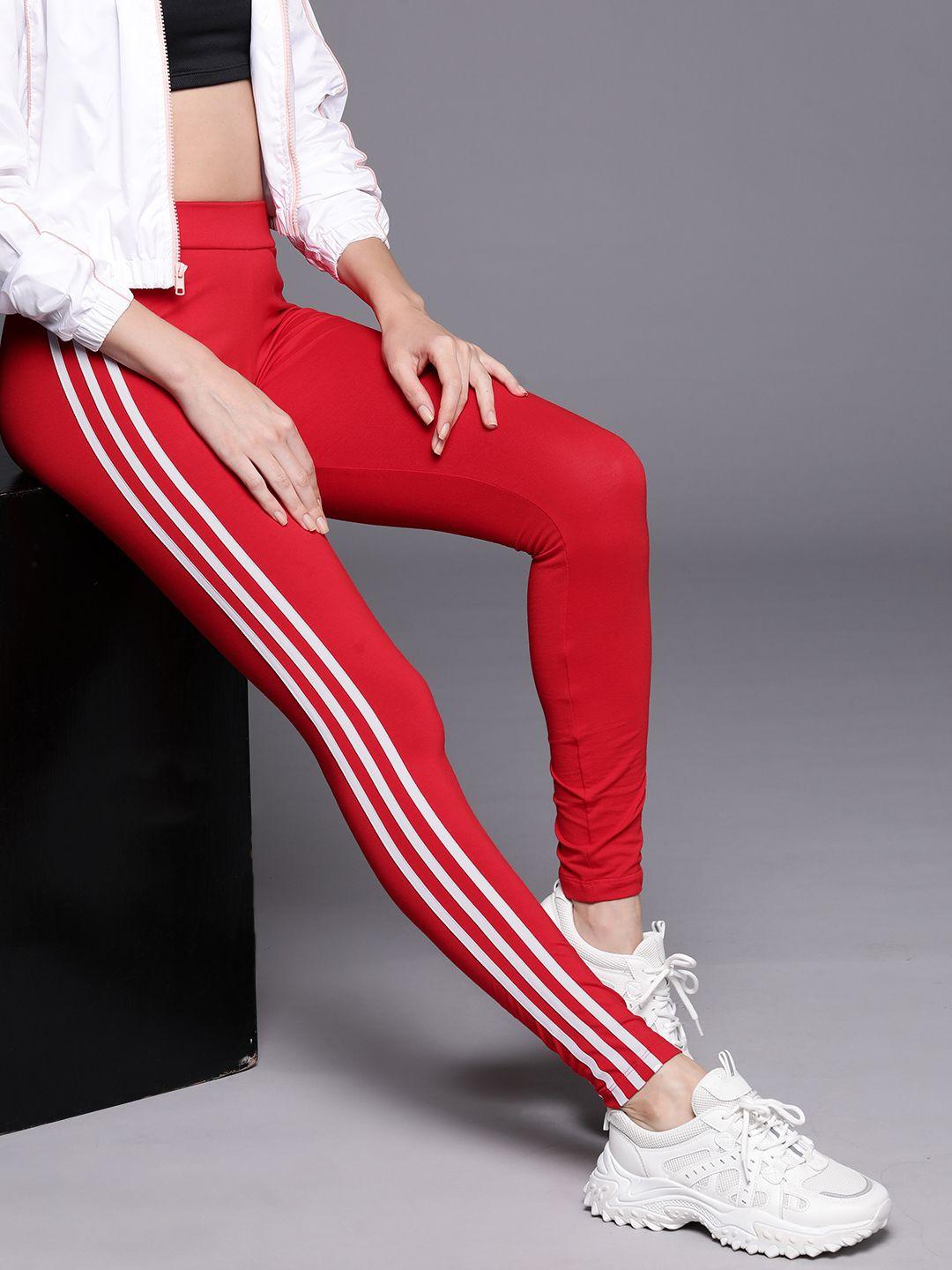 adidas originals women high-rise 3-stripes tights