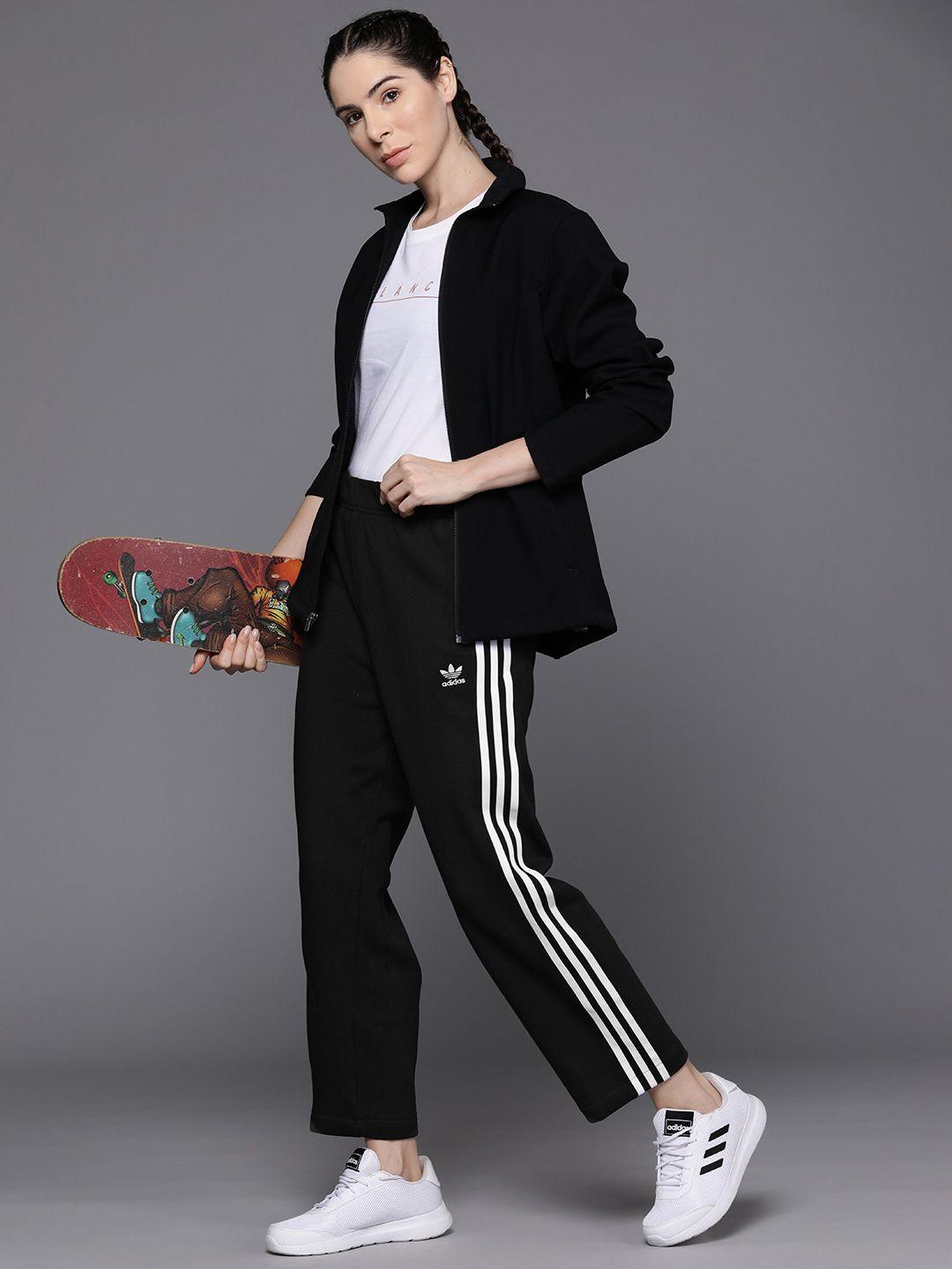 adidas originals women open hem relaxed fit pure cotton track pants