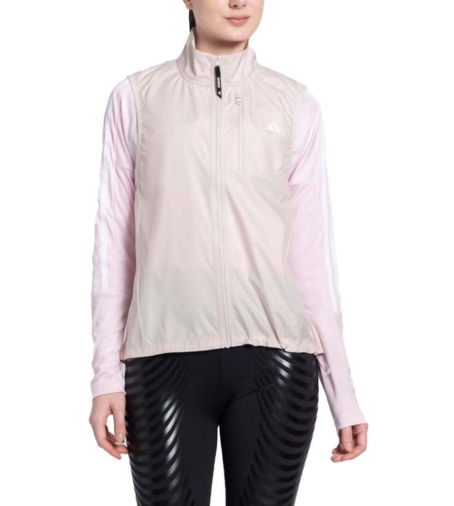 adidas pink logo slim fit sports jacket