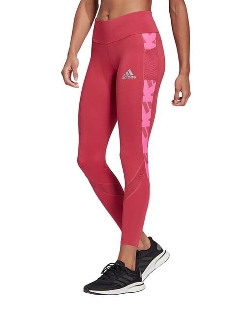 adidas pink printed celeb lo tights