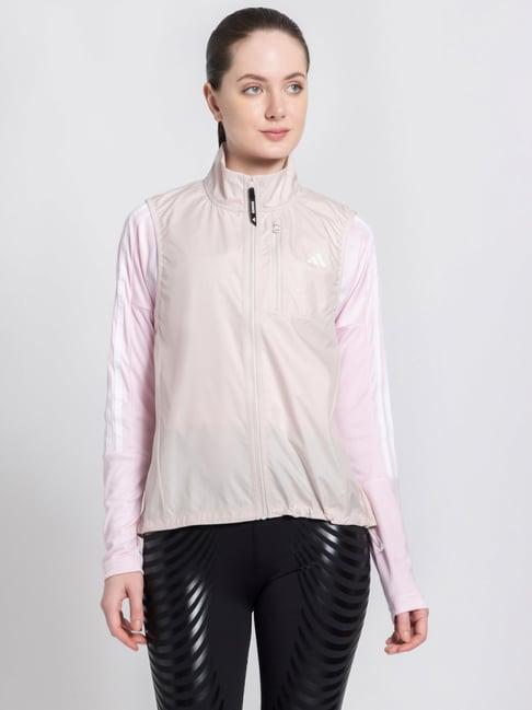 adidas pink printed sports jacket