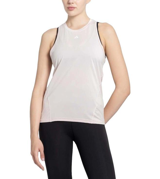 adidas pink self regular fit tank top