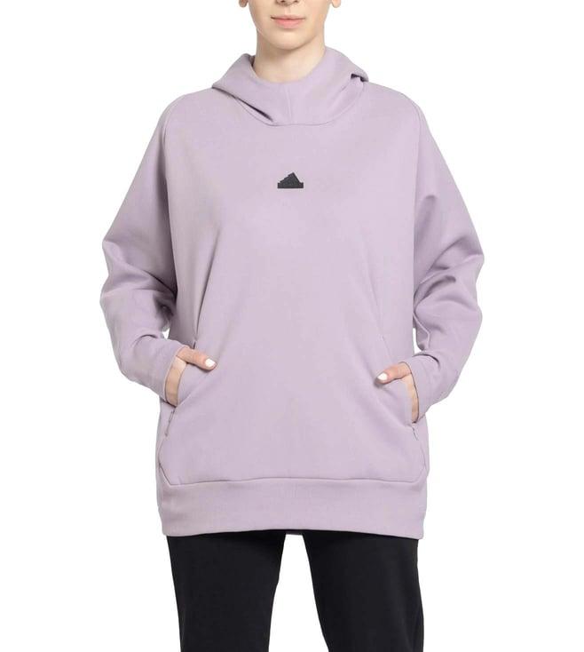 adidas purple loose fit hoodie