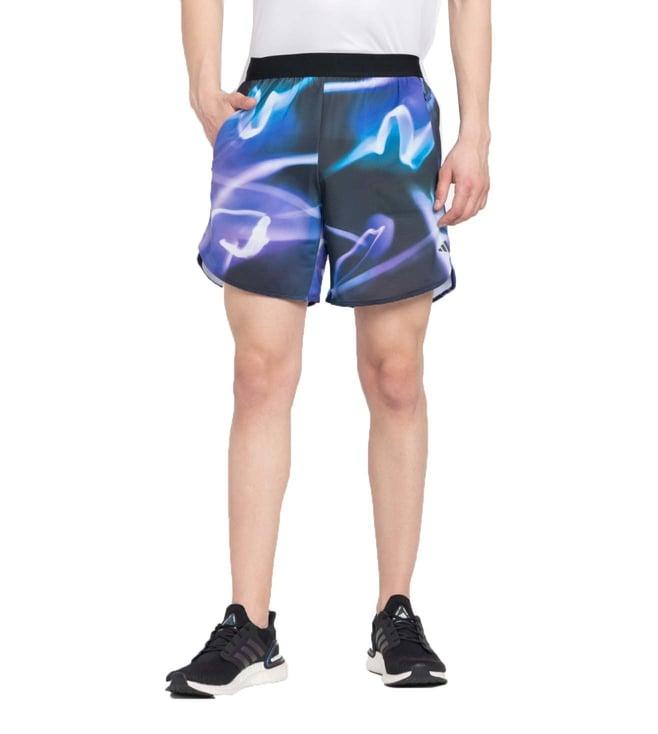 adidas purple printed d4t regular fit shorts