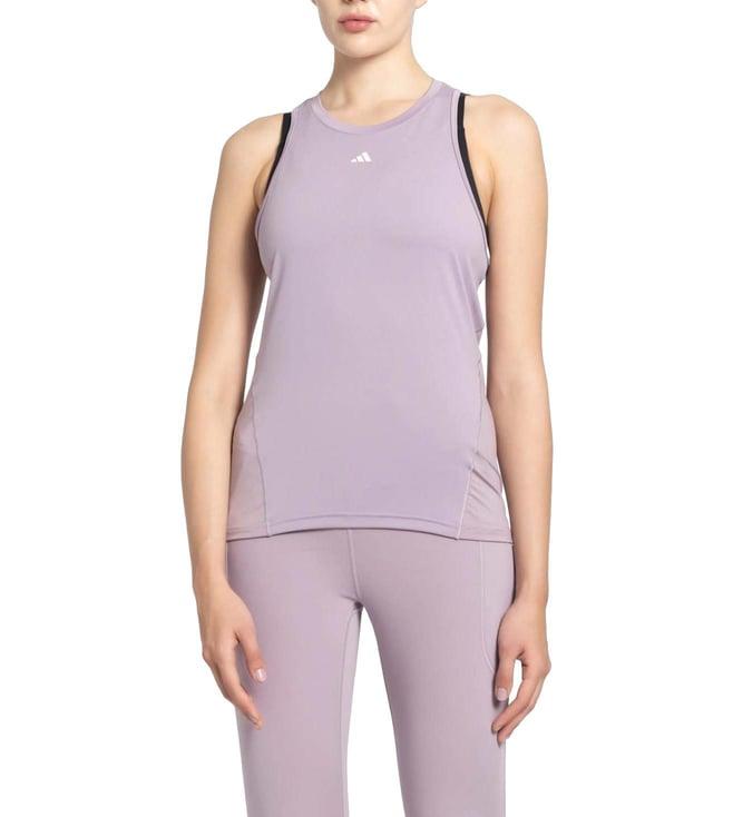 adidas purple regular fit tank top