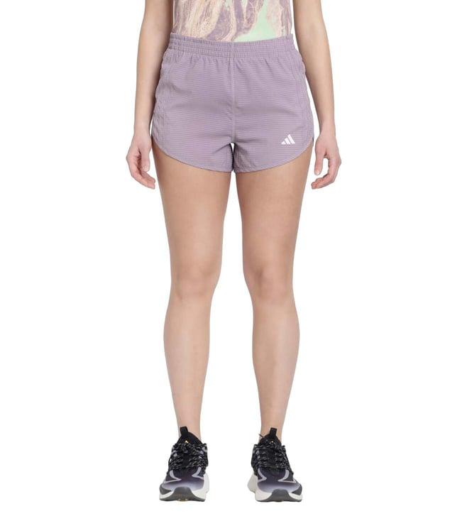 adidas purple stripes regular fit shorts