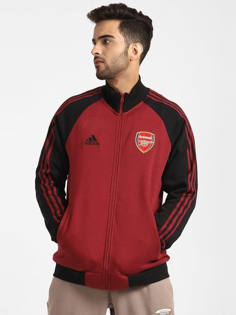 adidas red full sleeves jacket