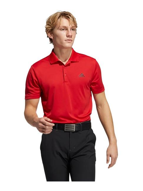 adidas red polo t-shirt