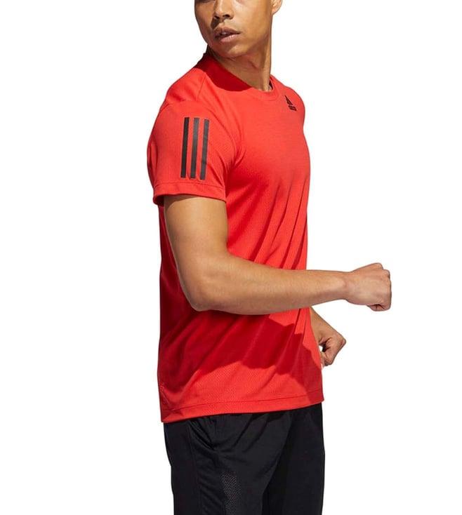 adidas red regular fit t-shirt