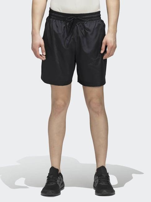 adidas shine black regular fit sports shorts