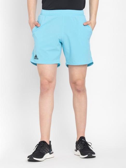 adidas sky blue regular fit sports shorts