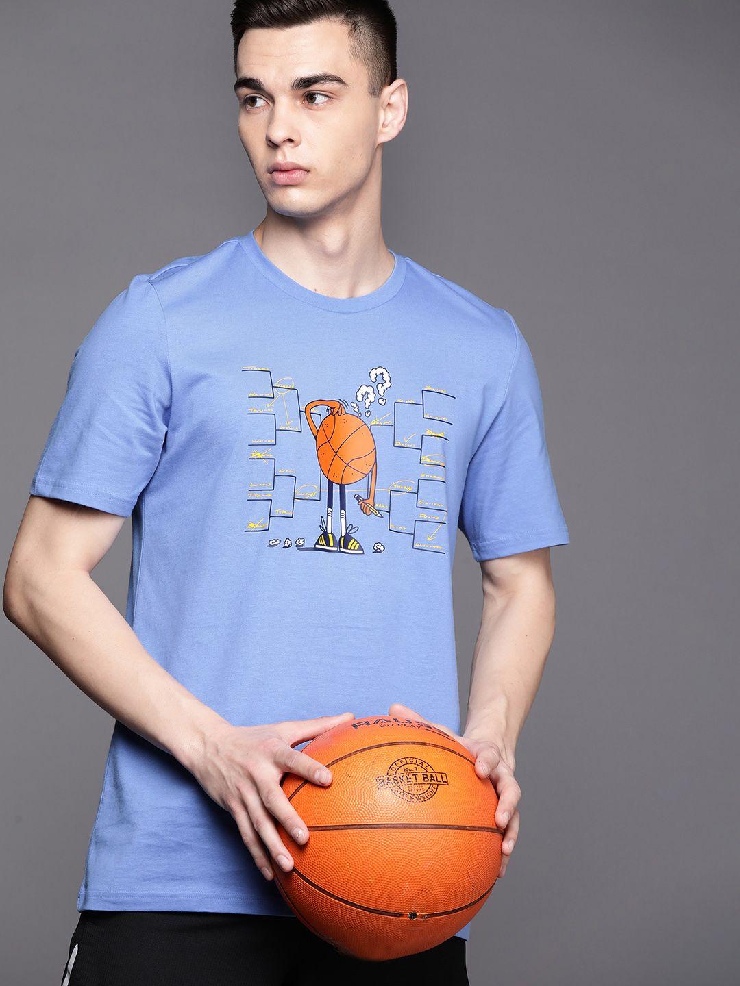 adidas sustainable pure cotton graphic printed basketball t-shirt