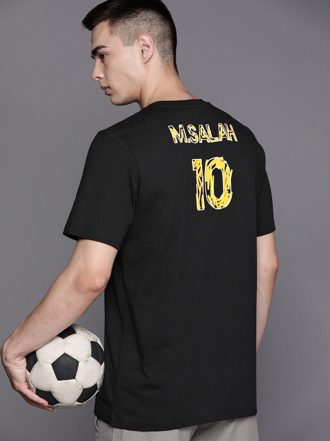 adidas sustainable pure cotton m. salah typography printed football t-shirt