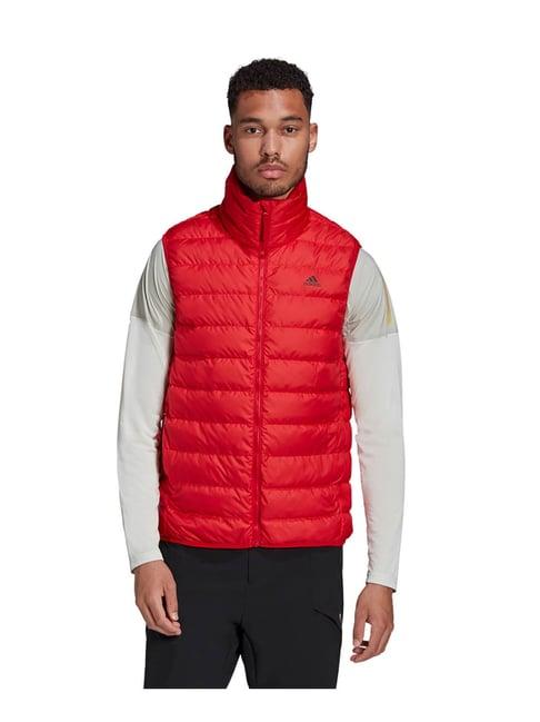 adidas todown vest red quilted jacket