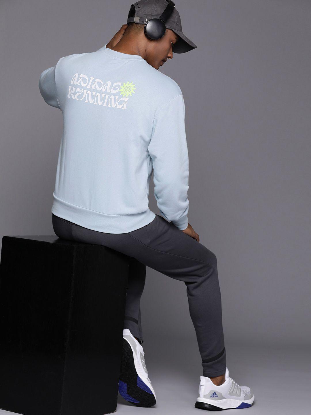 adidas unisex btn uf crew printed running sweatshirt