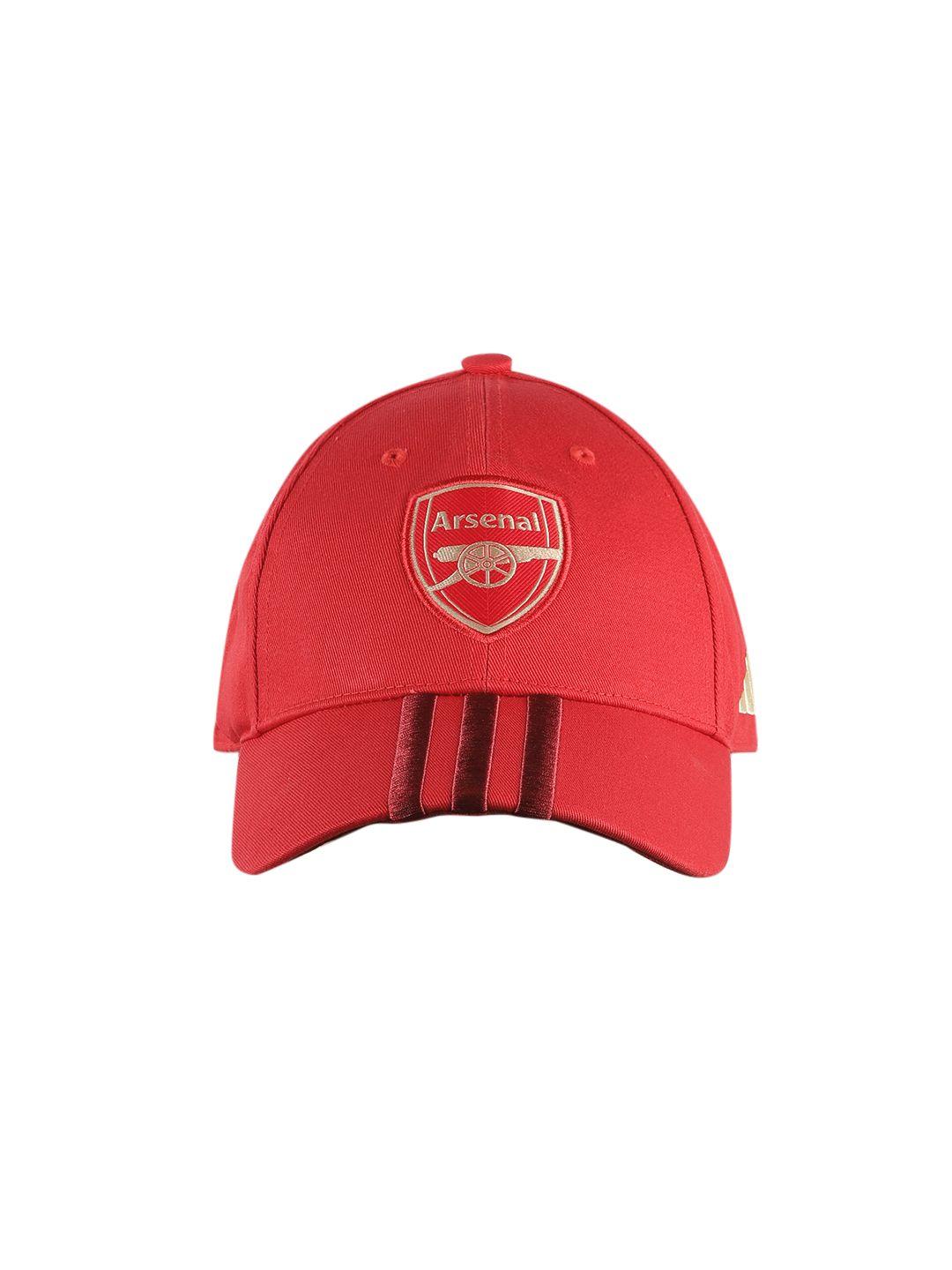 adidas unisex embroidered cotton afc arsenal football baseball cap with applique detail
