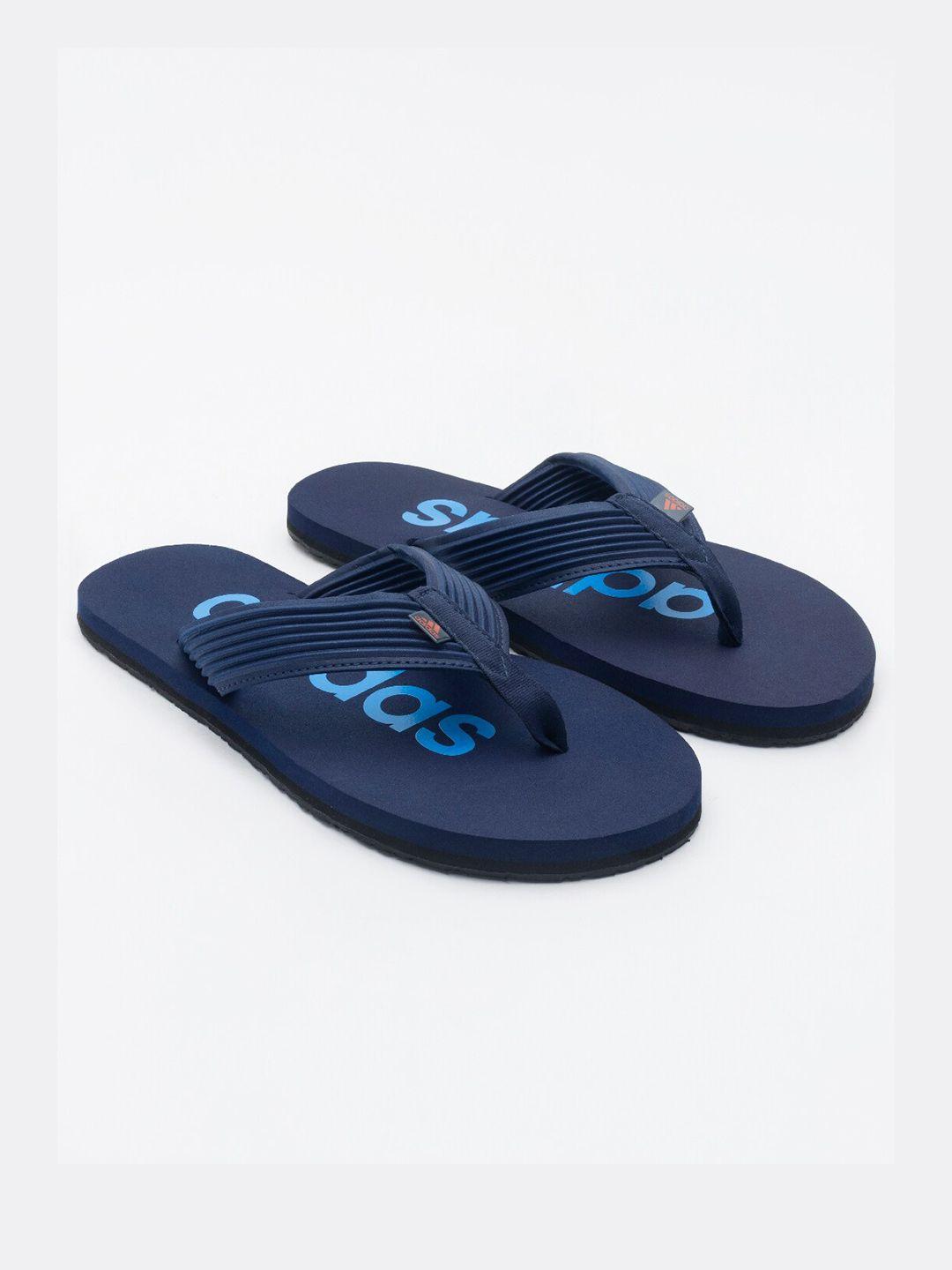 adidas unisex logo printed flip flops