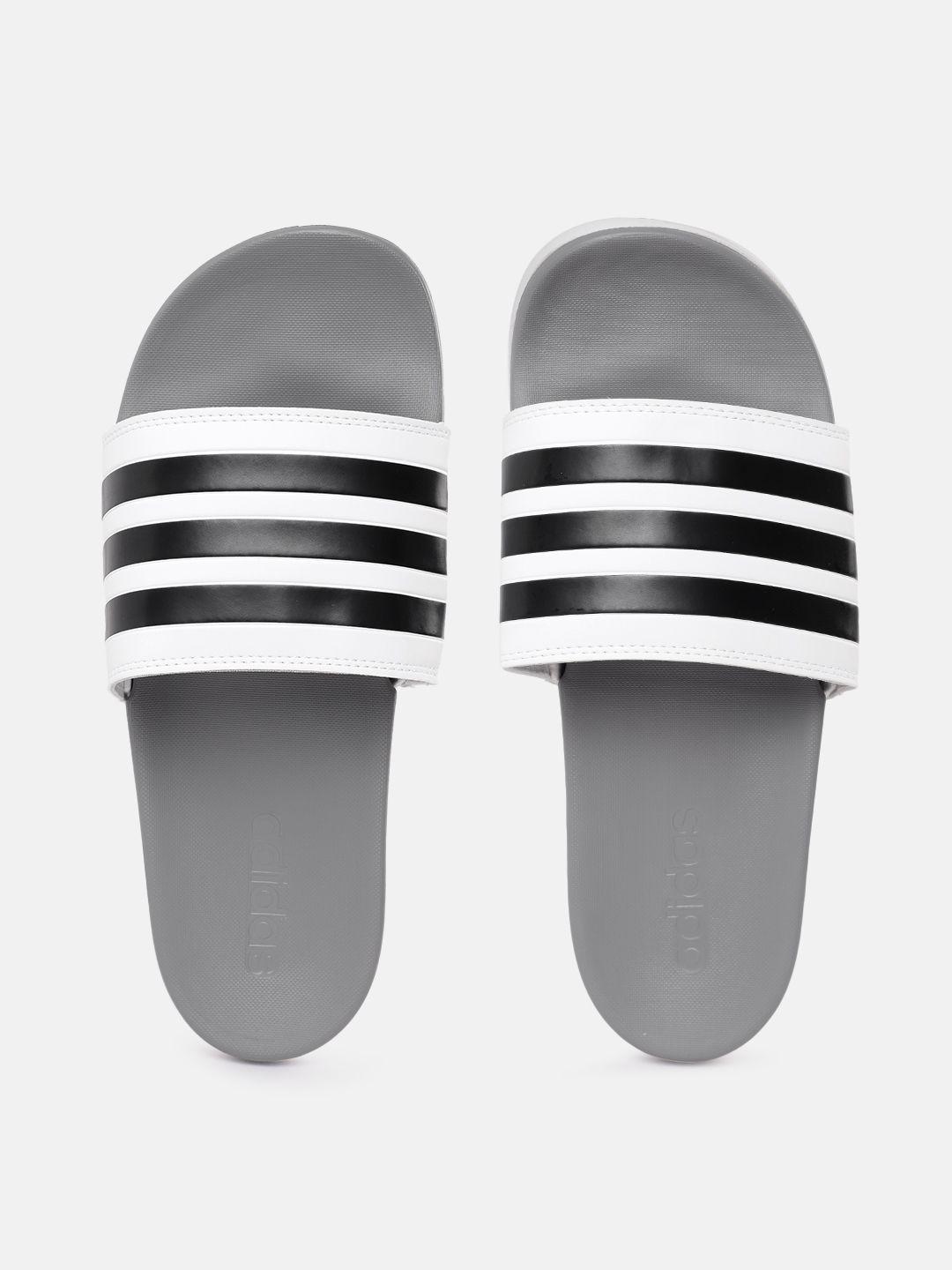 adidas unisex striped adilette comfort sliders