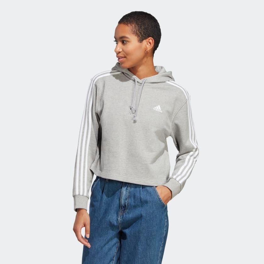 adidas w 3s ft cr hd women sports sweatshirt grey