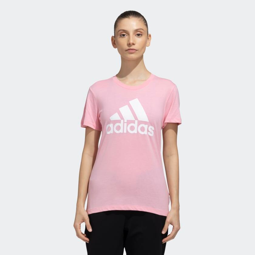 adidas w bl t women sports t-shirts pink