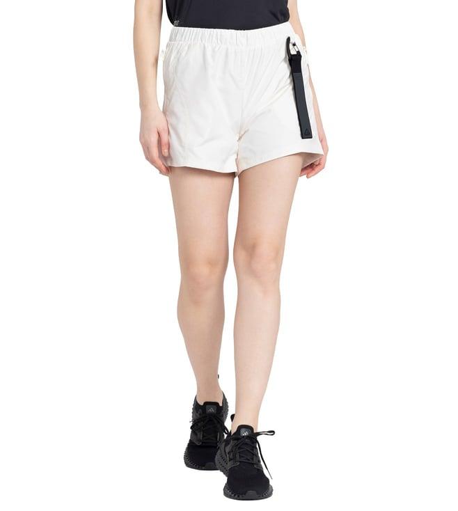 adidas white loose fit shorts
