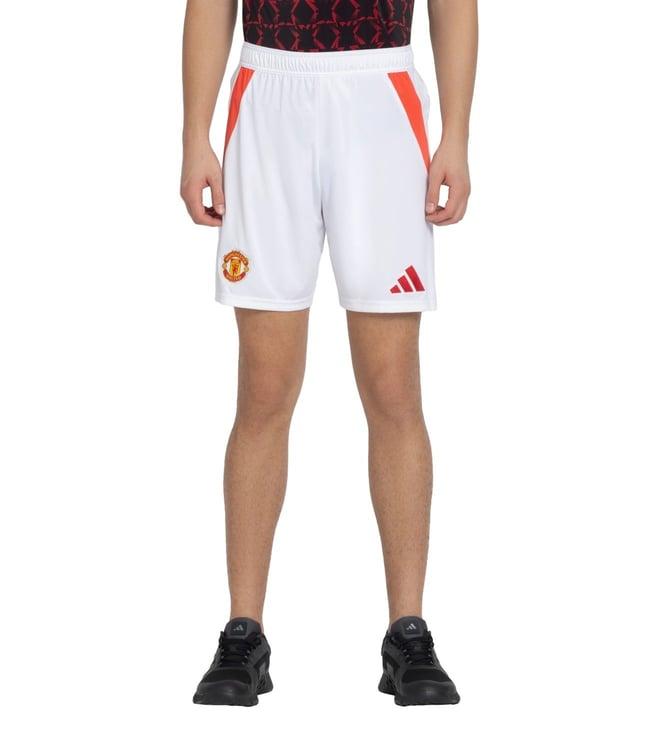 adidas white mufc h football shorts