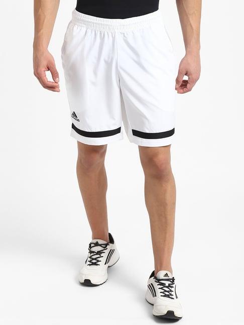 adidas white regular fit shorts