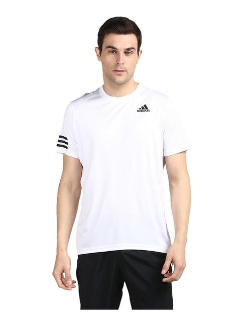 adidas white round neck t-shirt