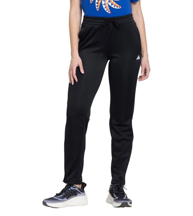 adidas women's black w sereno pt slim fit tank trackpants