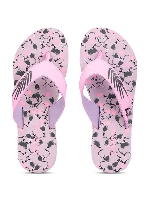 adidas women's cloudfoam slide pink flip flops