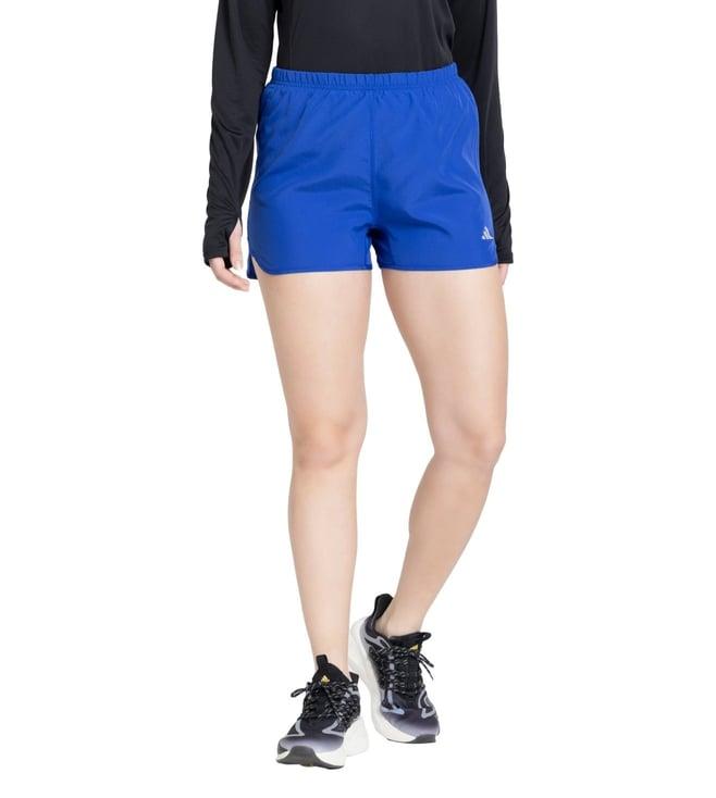 adidas women blue run it running shorts