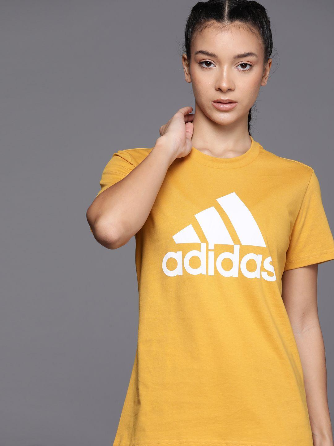 adidas women essential big logo pure cotton t-shirt