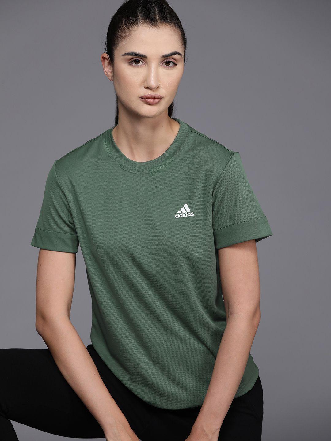adidas women solid training t-shirt